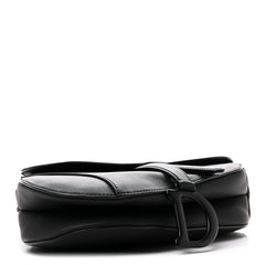 Ultra Matte Calfskin Saddle Bag Black