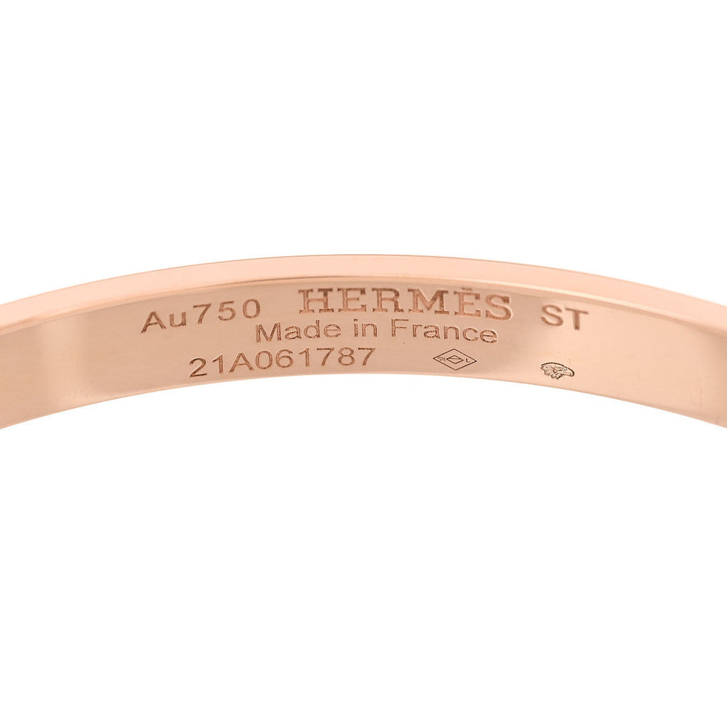 18K Rose Gold Diamond PM Kelly Bracelet ST