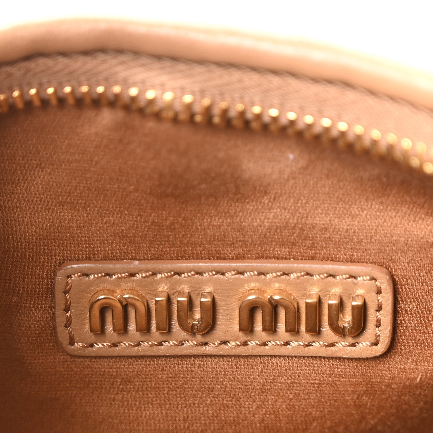 Nappa Matelasse Small Wander Hobo Caramel