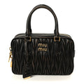 Nappa Matelasse Arcadie Top Handle Bag Sabbia Caffe