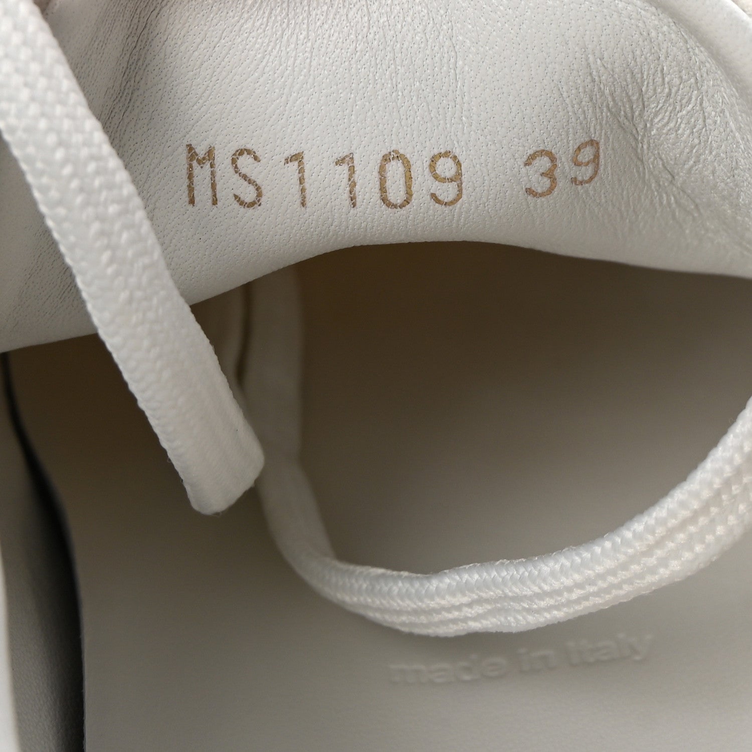 Technical Fabric Calfskin Monogram Frontrow Sneakers 39 Pink