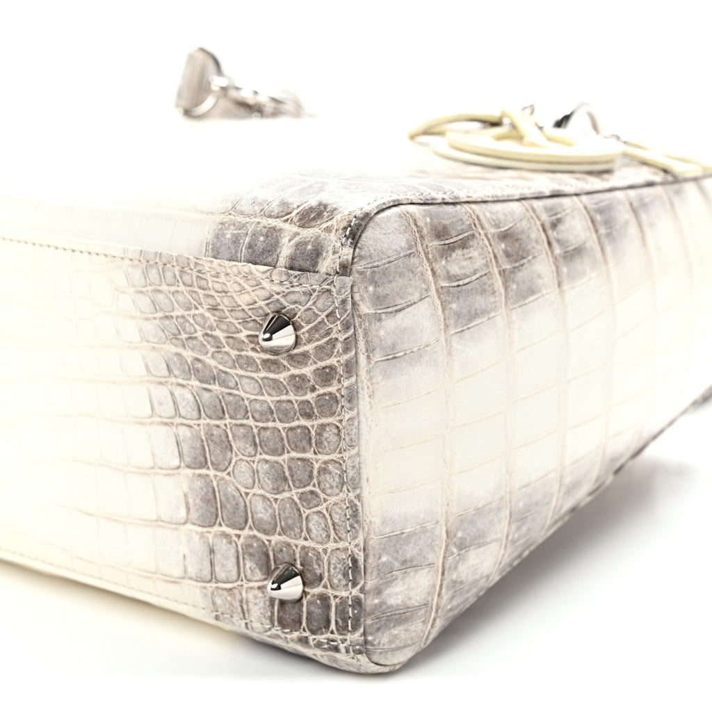 Niloticus Crocodile Himalaya Medium Lady Dior Latte