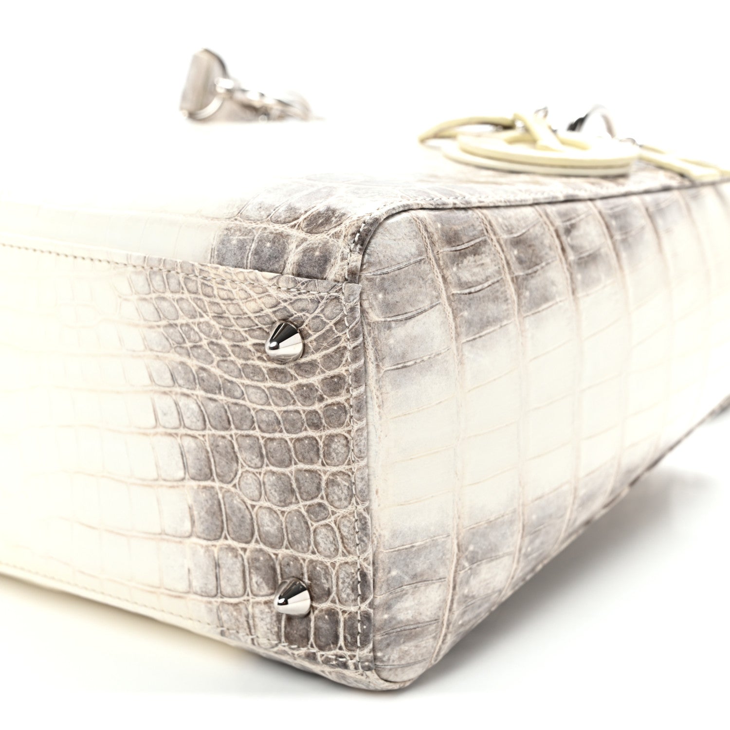 Niloticus Crocodile Himalaya Medium Lady Dior Latte