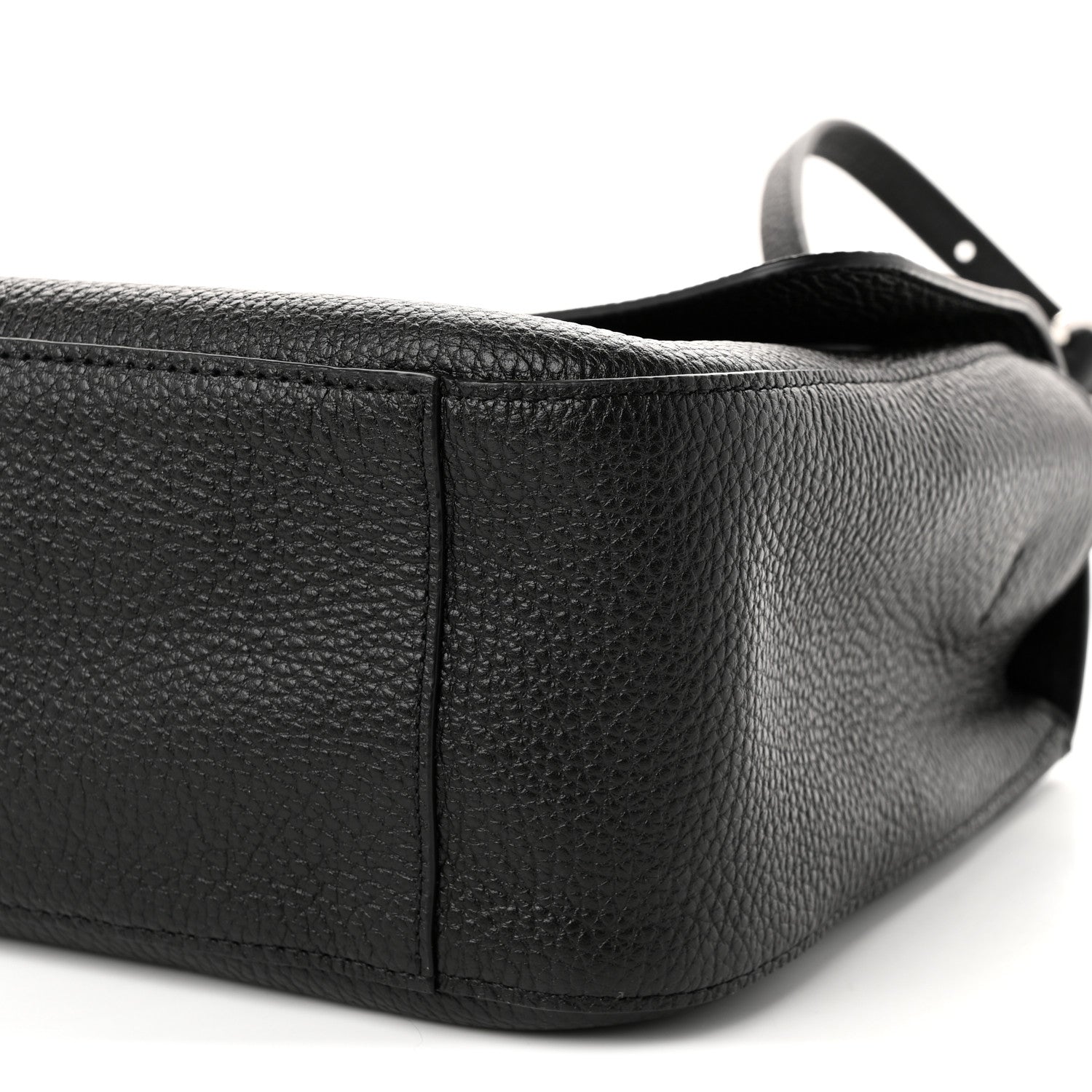 Grained Calfskin Small Souplissimo Maxi Flap Black