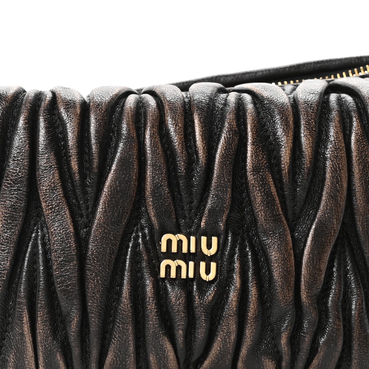 Nappa Matelasse Pouch Sabbia Caffe