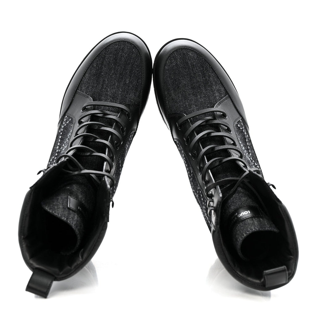 Denim Malletage Laureate Platform Desert Boots 39 Dark Blue