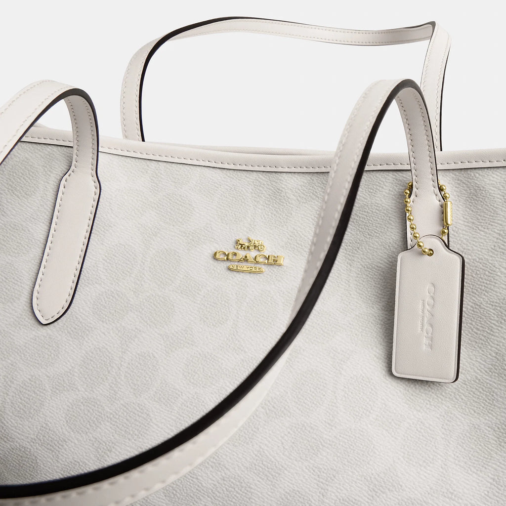 Coach Outlet City Tote Bag In Signature Canvas