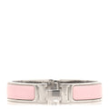 Enamel Narrow Clic Clac H Bracelet PM Rose Nymph