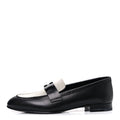 Toile De Coton Calfskin Womens Paris Loafers 37 Black Prunoir