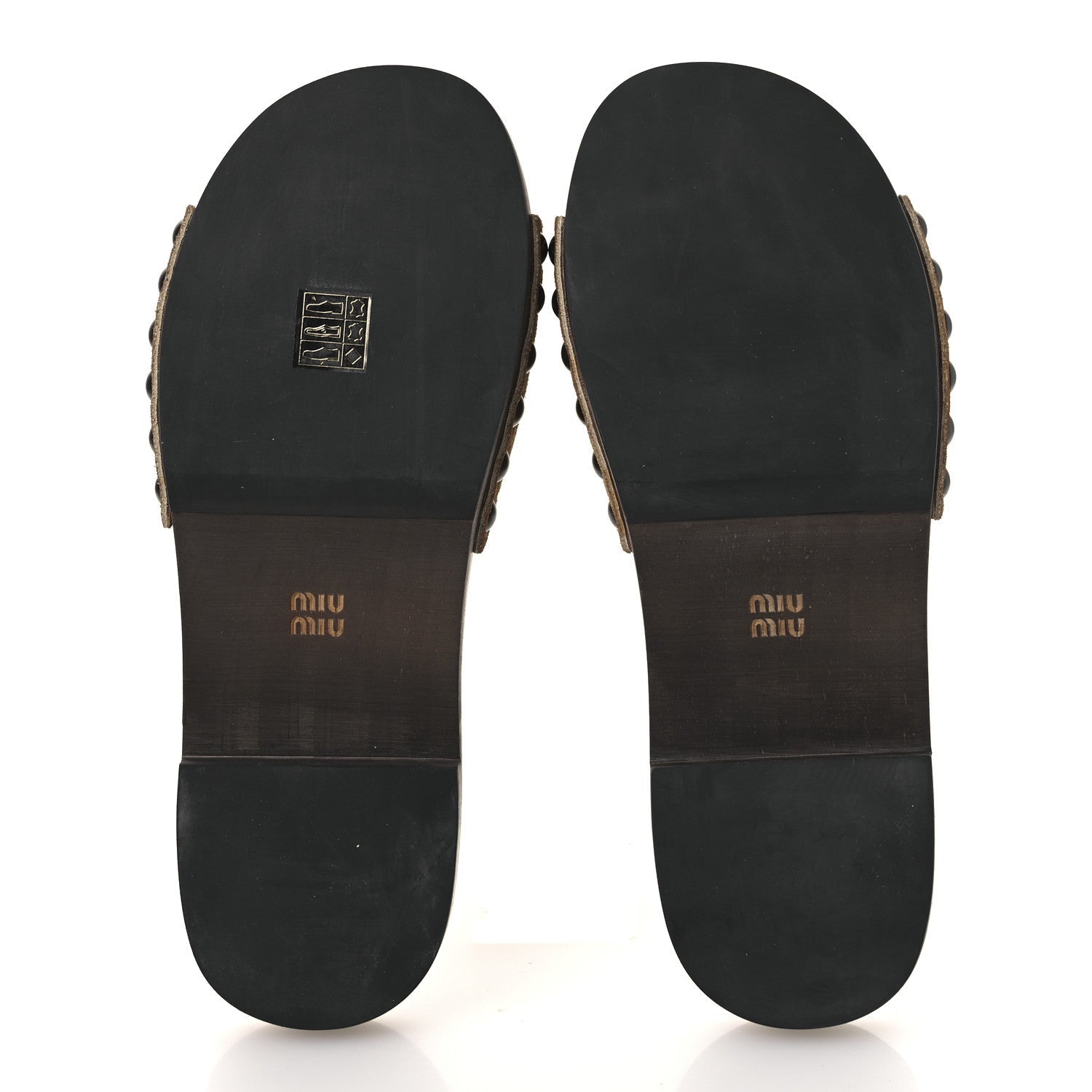 Suede Logo Slide Clogs 37 Cannella