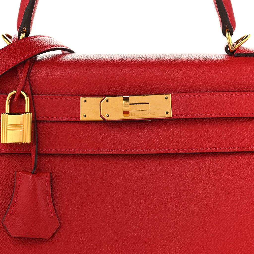 Epsom Kelly Sellier 28 Rouge Casaque