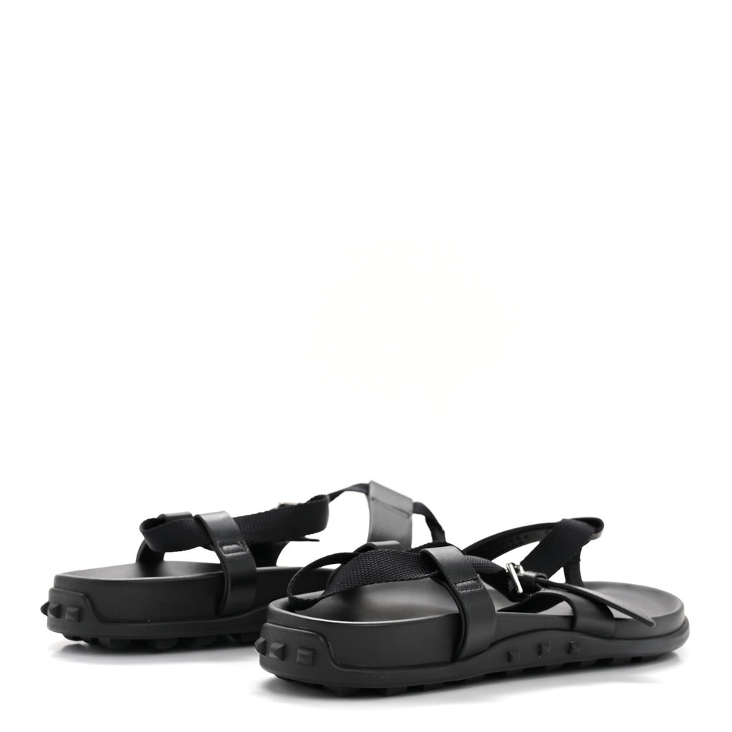 Calfskin Womens Inboard Sandals 38 Black