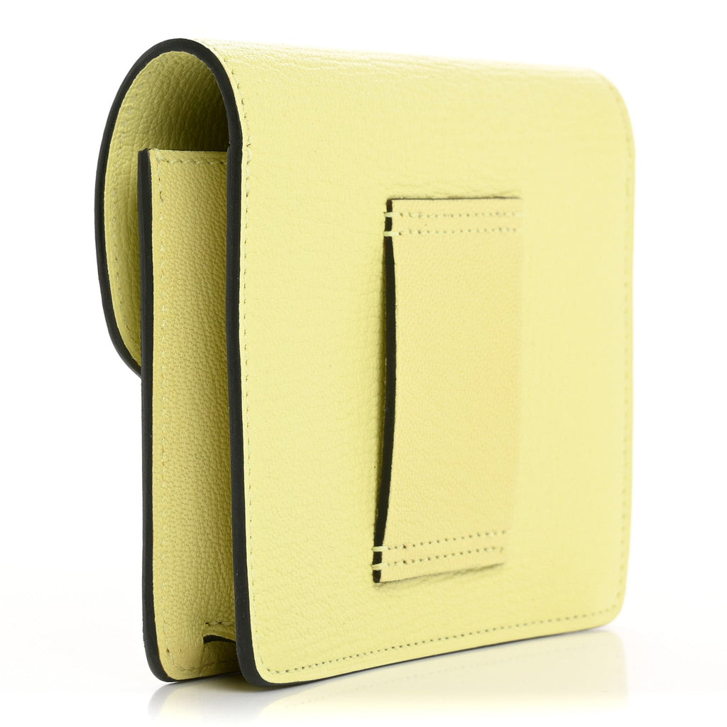 Chevre Mysore Roulis Slim Wallet Jaune Bourgeon