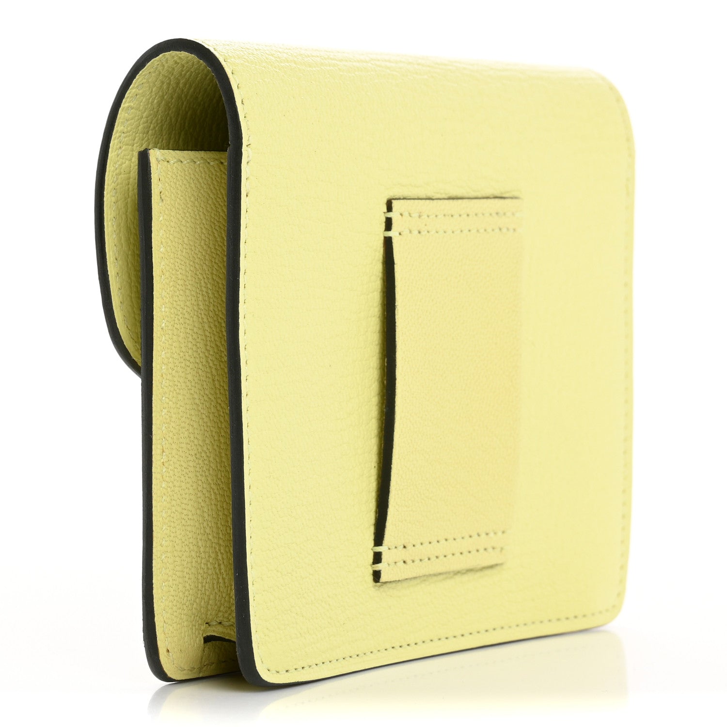 Chevre Mysore Roulis Slim Wallet Jaune Bourgeon