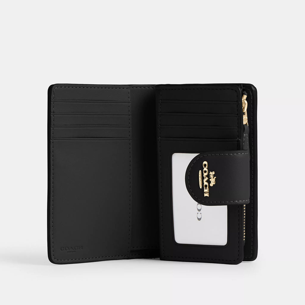 Coach Outlet Medium Corner Zip Wallet In Signature Canvas