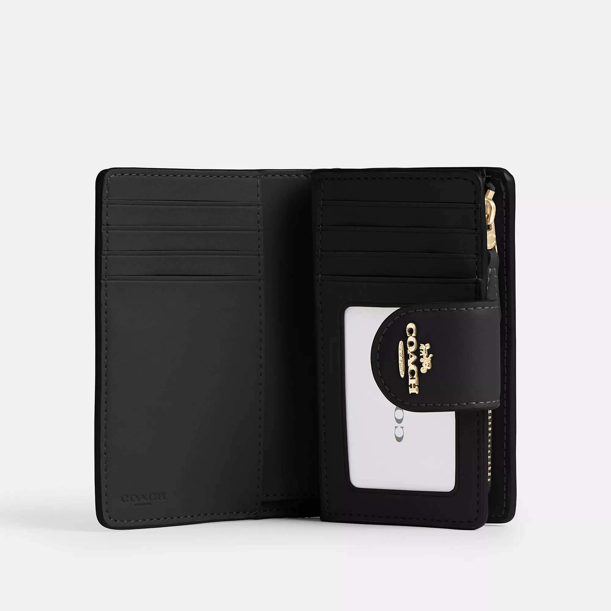 Coach Outlet Medium Corner Zip Wallet In Signature Canvas