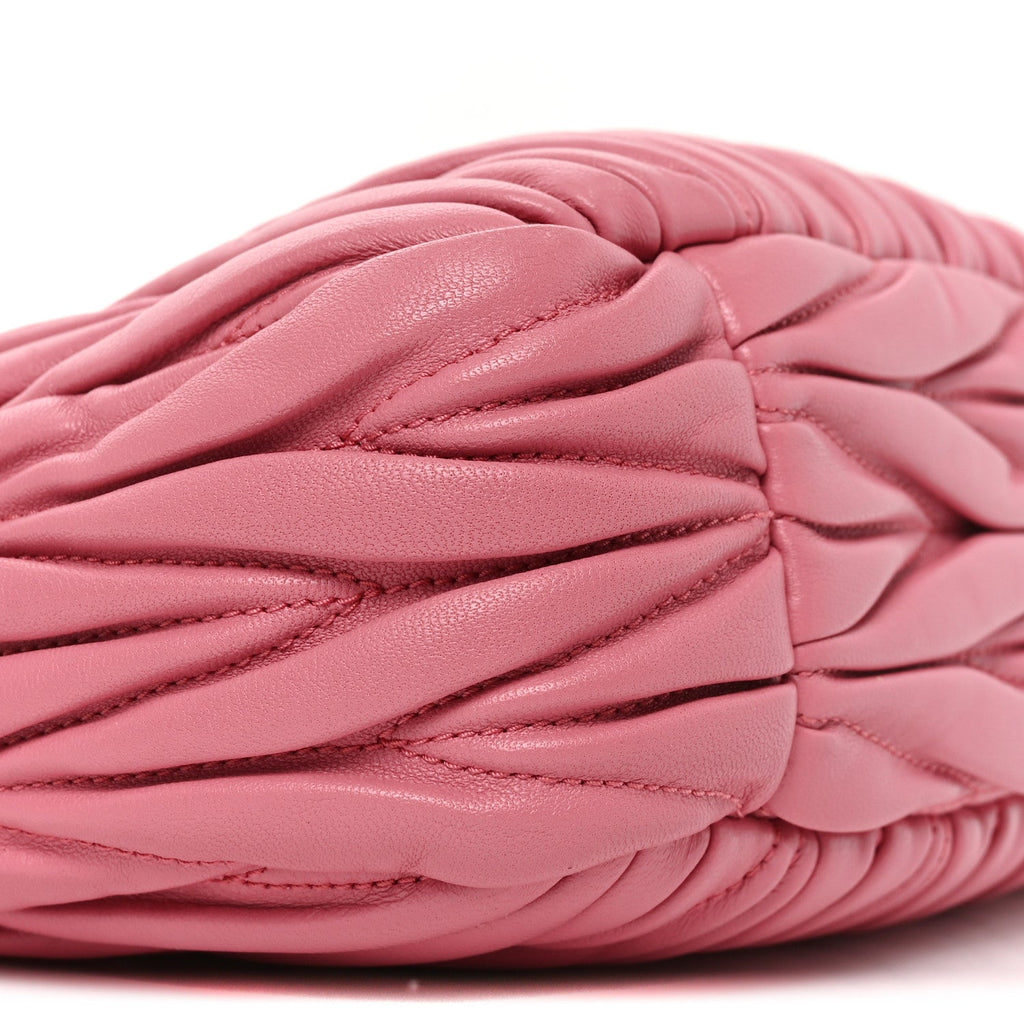 Nappa Matelasse Small Wander Hobo Pink