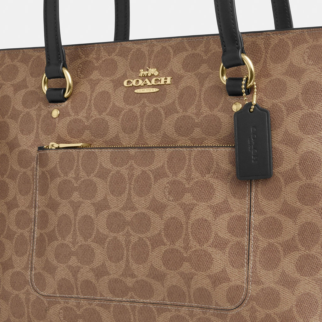 Coach Outlet Station Tote Bag In Signature Canvas