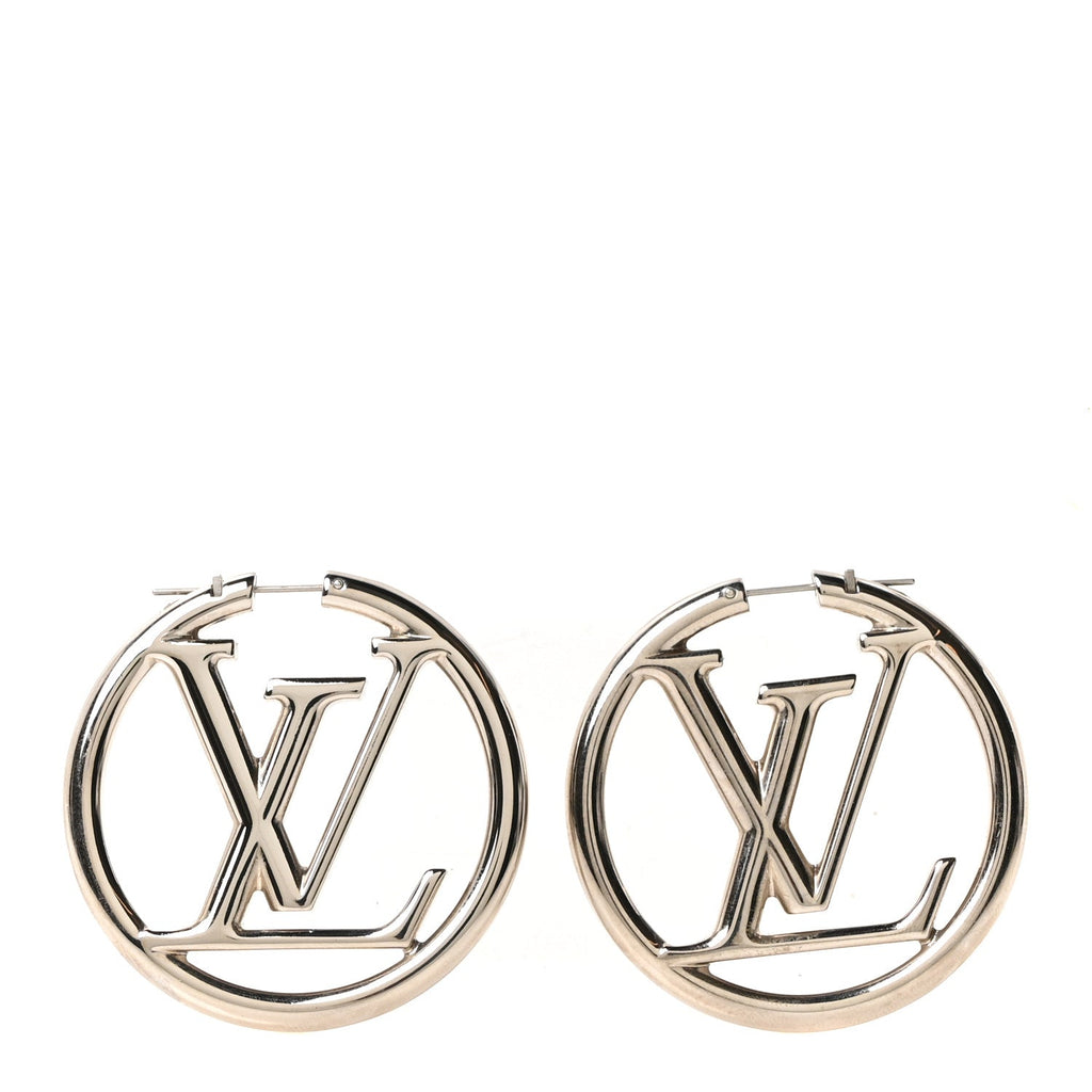 Palladium Louise Hoop Earrings Silver