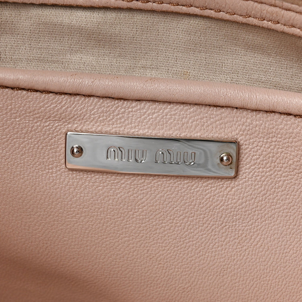 Nappa Matelasse Swarovski Crystal Tote Cammeo