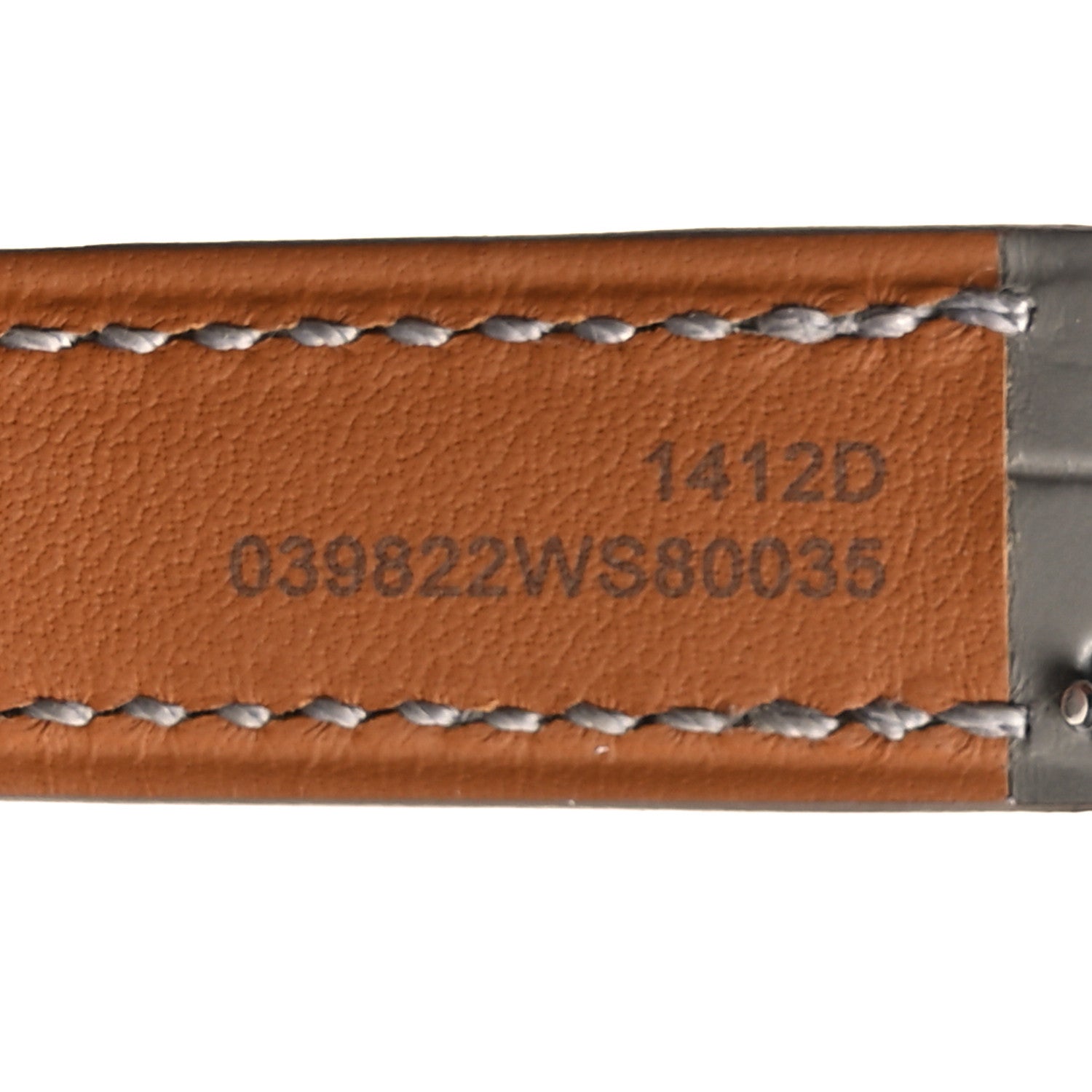 Matte Alligator Heure H Hour Watch Strap Gris Perle