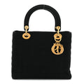 Nylon Cannage Large Lady Dior Black