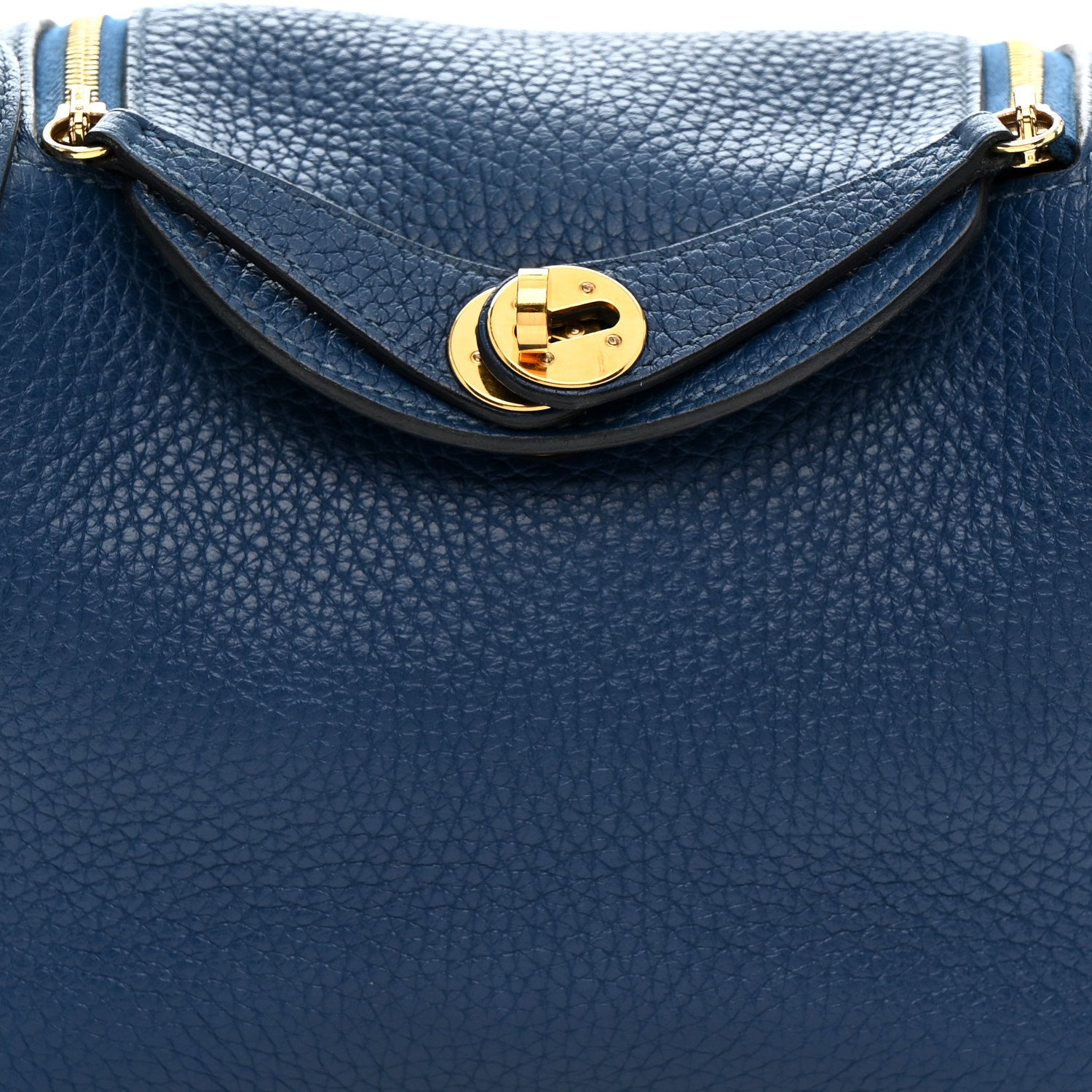 Taurillon Clemence Mini Lindy 20 Deep Bleu