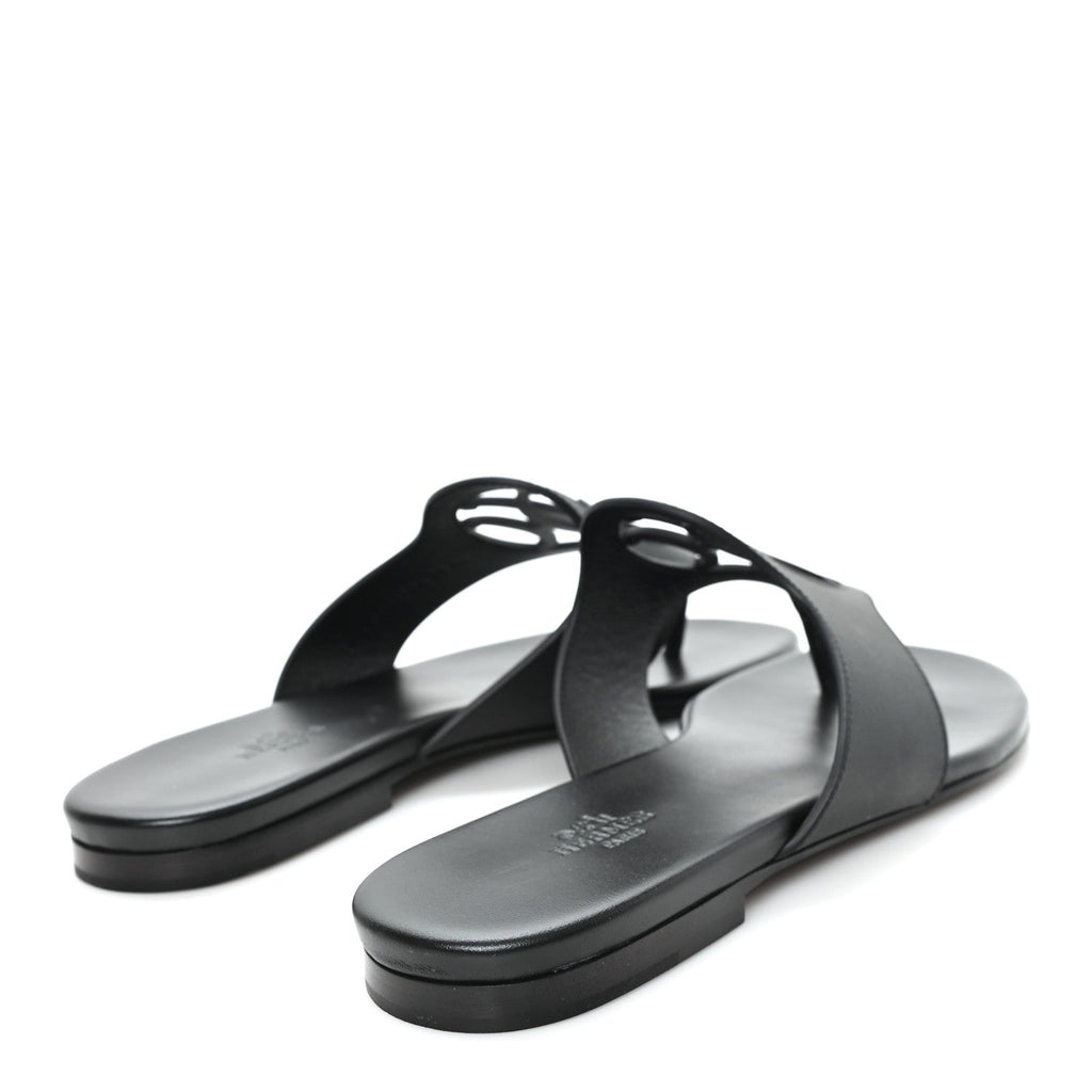 Calfskin Womens Mage Sandals 39 Black