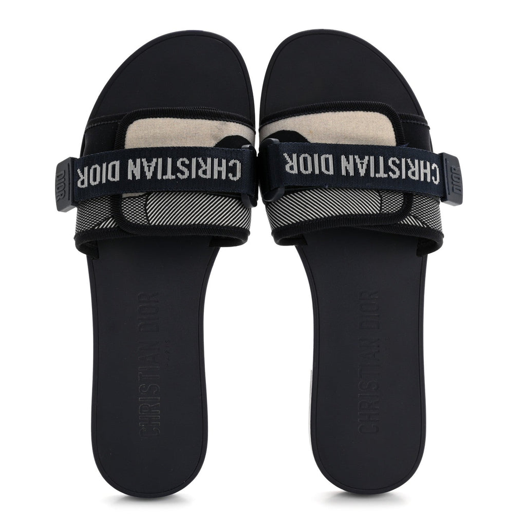 Technical Stretch Fabric Camouflage Dio(r)evolution Slide Sandals 41 Deep Blue