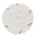 18K Yellow Gold Agate Camellia Ring 50 5.25