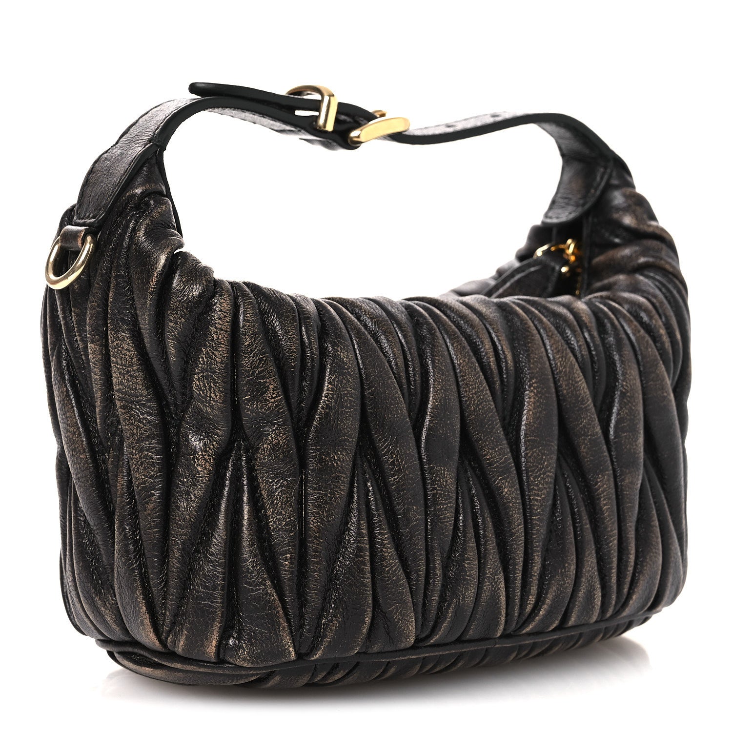 Nappa Matelasse Pouch Sand Coffee