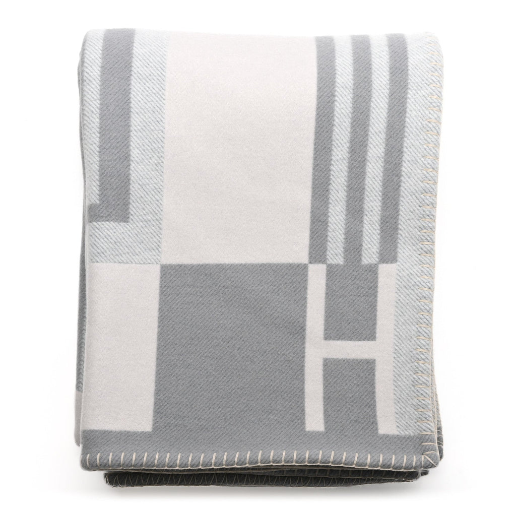 Wool Cashmere Ithaque Blanket Gris Perle