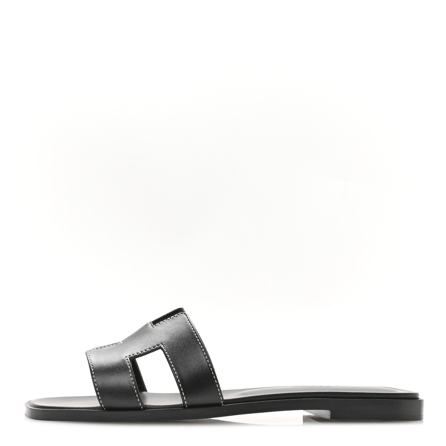 Box Calfskin Oran Sandals 36.5 Black