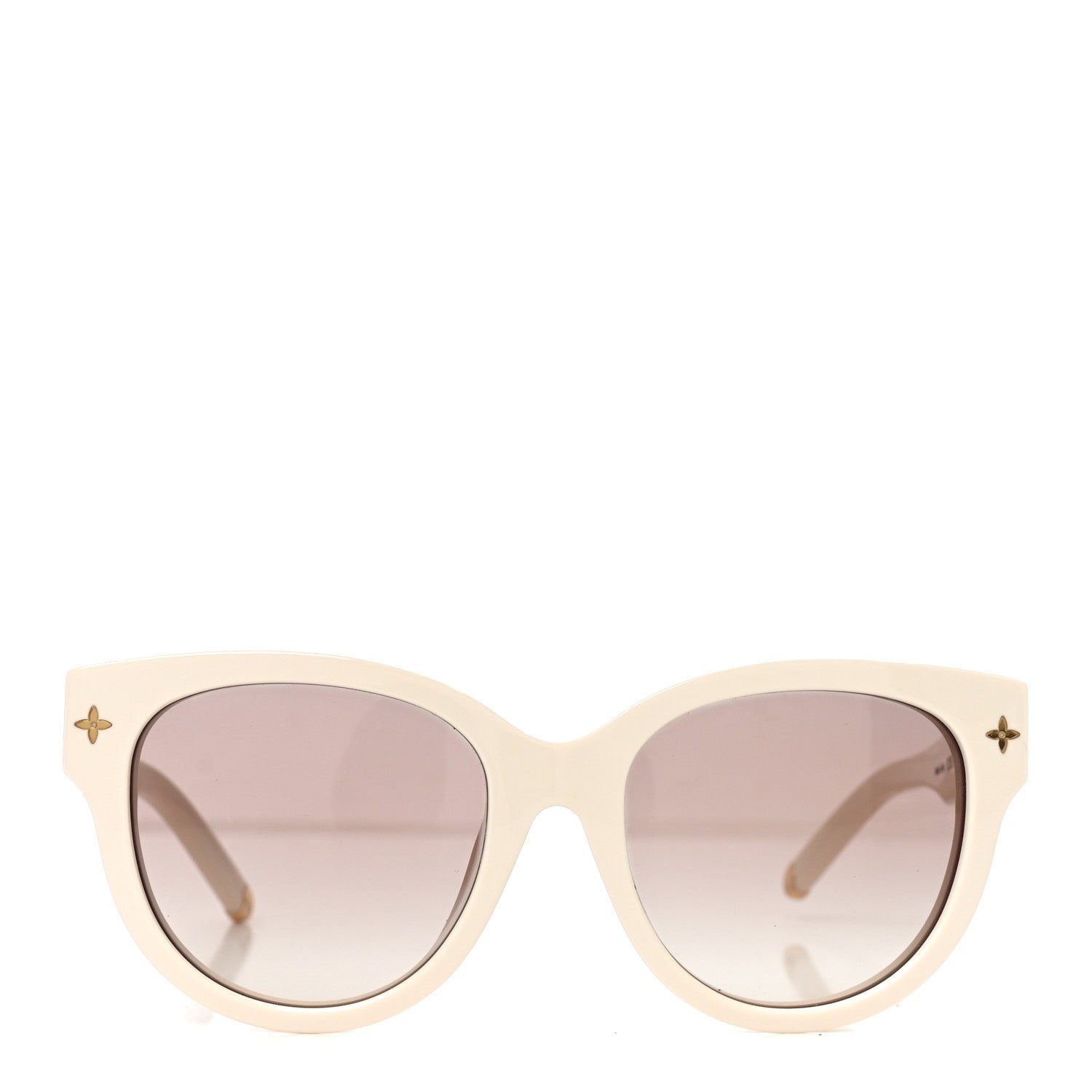 Acetate My Monogram Soft Cat Eye Sunglasses Z1707E White