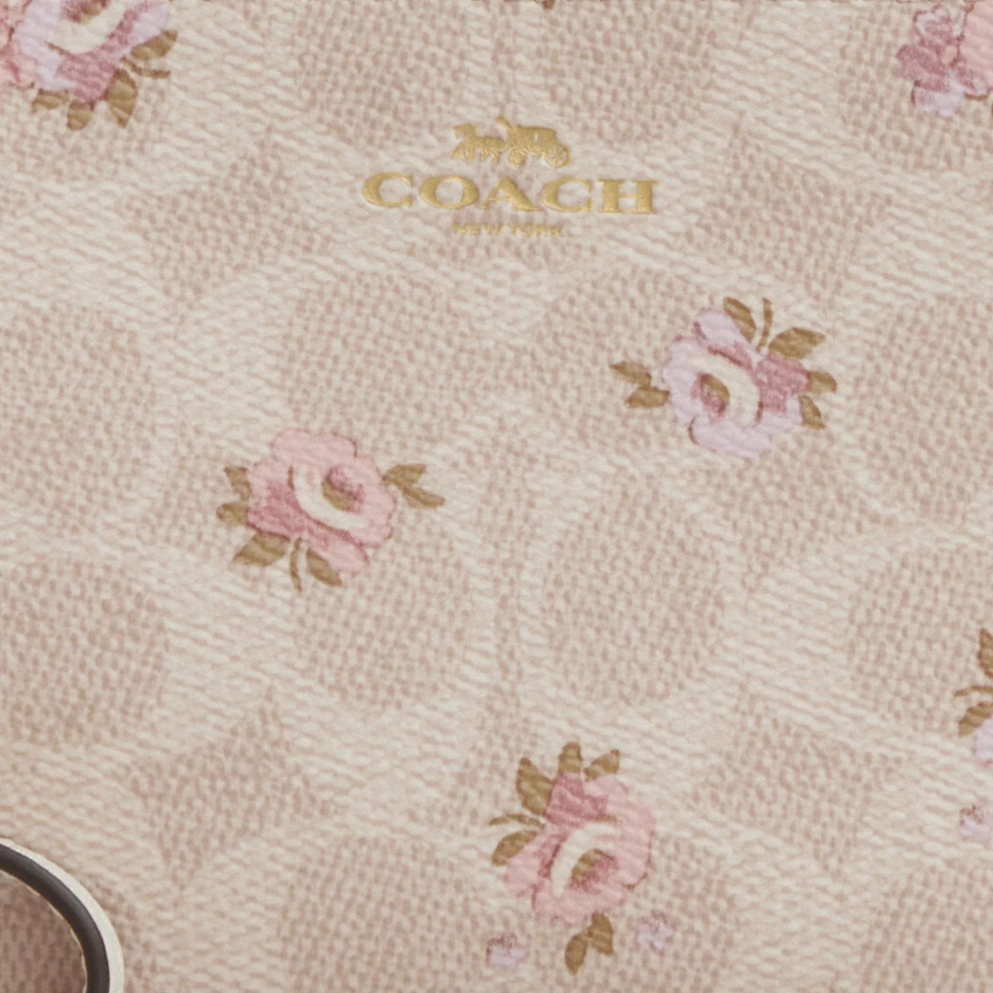 Coach Outlet Corner Zip Wristlet In Signature Canvas With Floral Print