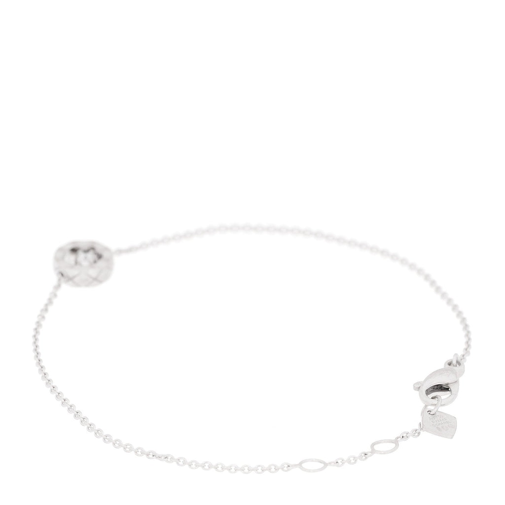 18K White Gold Diamond Coco Crush Station Bracelet