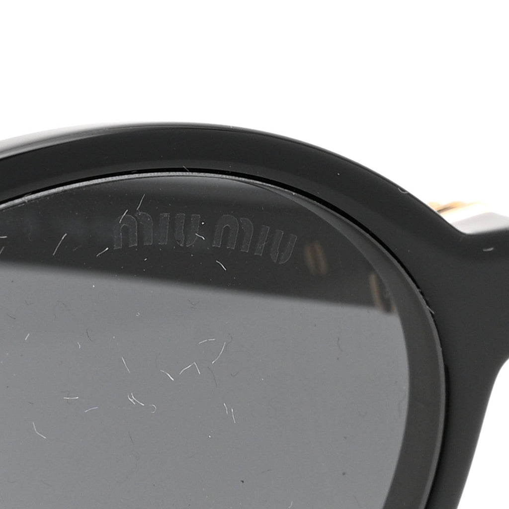Acetate Oval Regard Sunglasses SMU04Z Black