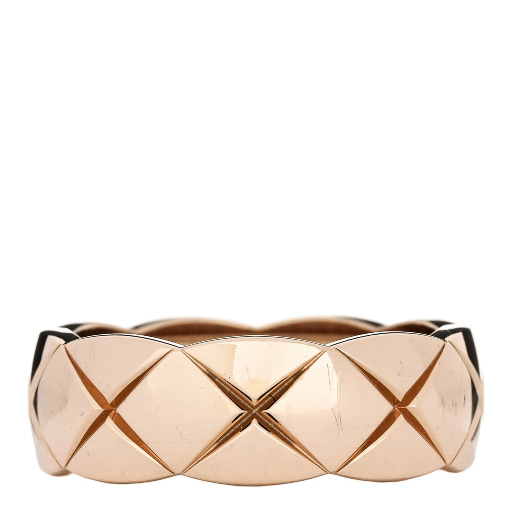 18K Beige Gold Small Coco Crush Ring 53 6.5