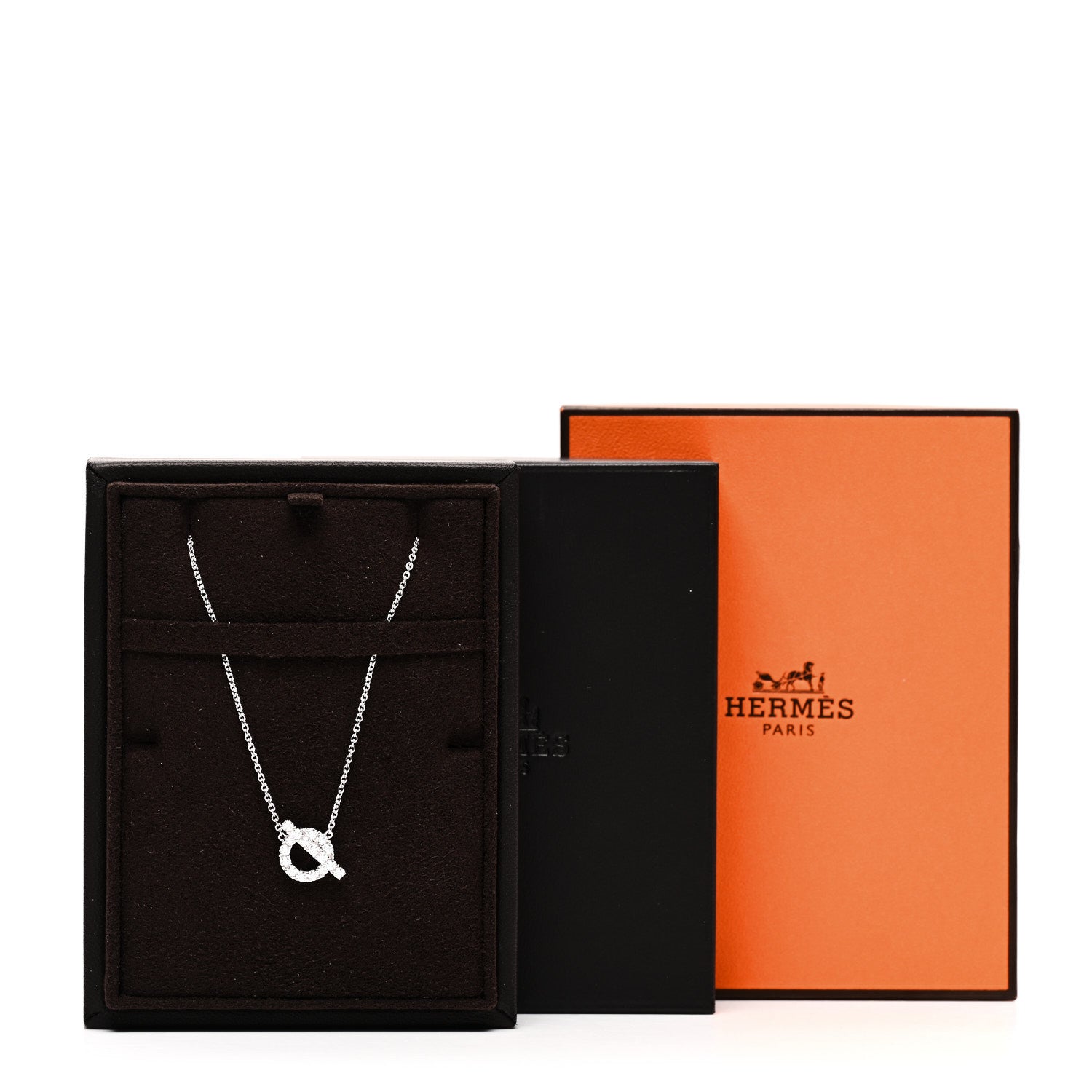 18K White Gold Diamond Finesse Pendant Necklace
