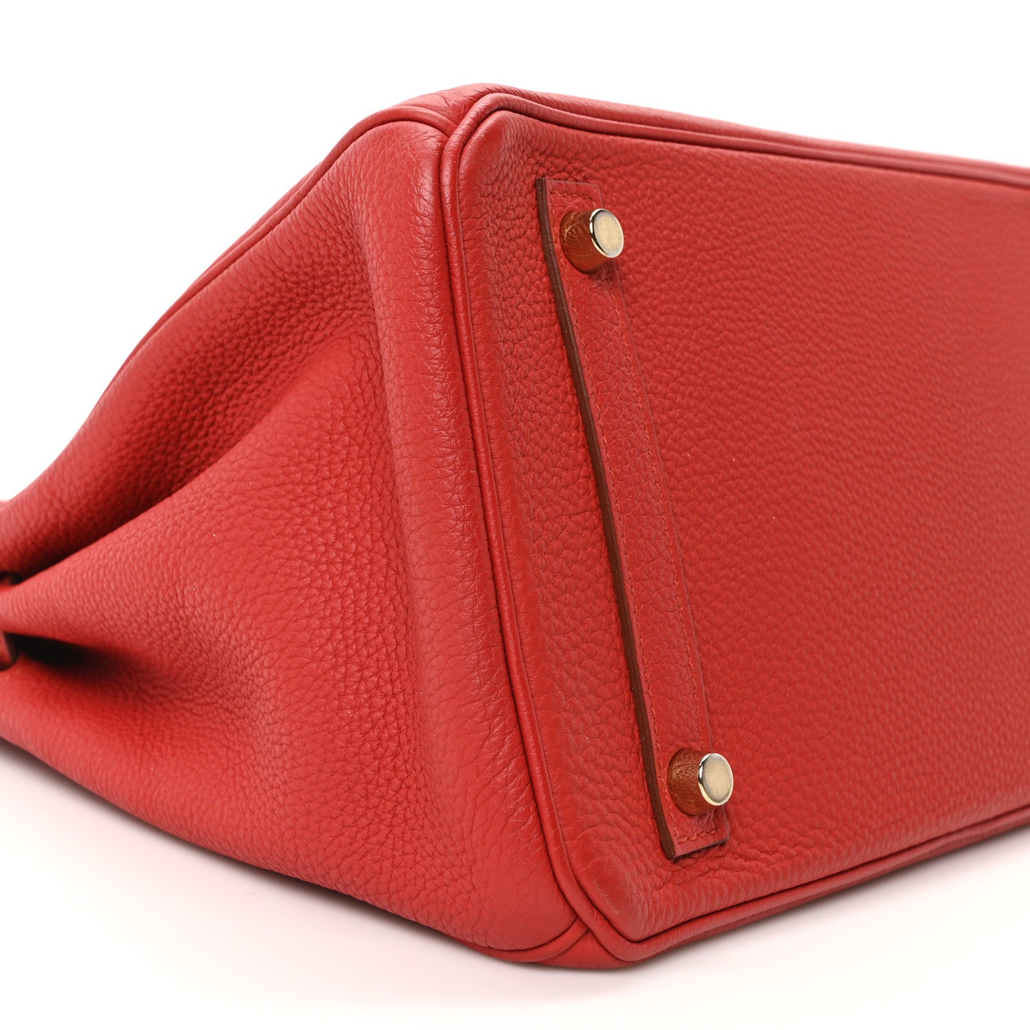 Taurillon Clemence Birkin 30 Rouge Casaque