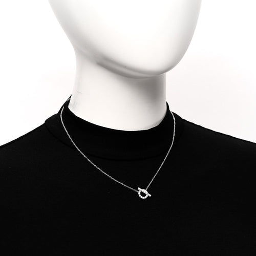 18K White Gold Diamond Finesse Pendant Necklace