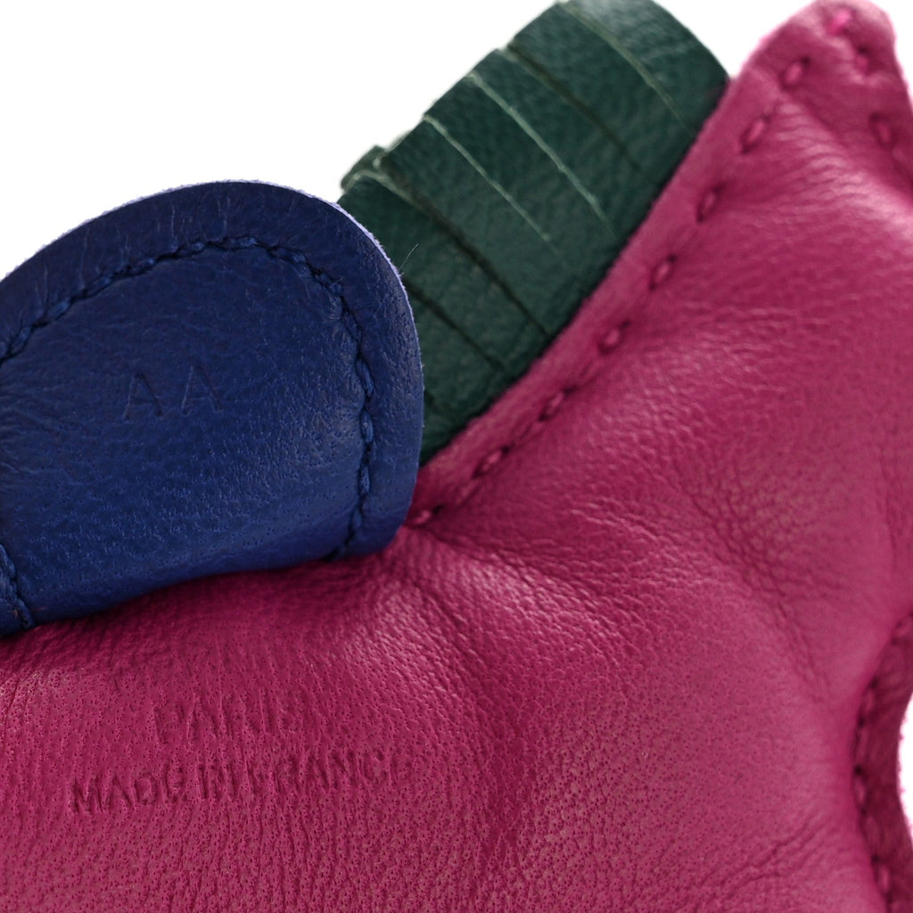 Milo Lambskin Grigri Rodeo Horse Bag Charm PM Rose Pourpre Bleu Electrique Malachite