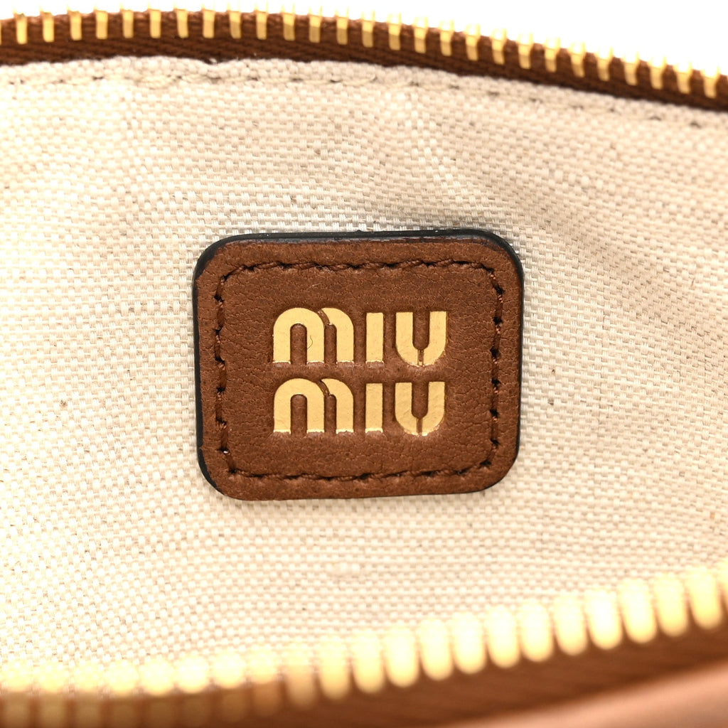Nappa Aviator Mini Flat Pouch Rovere