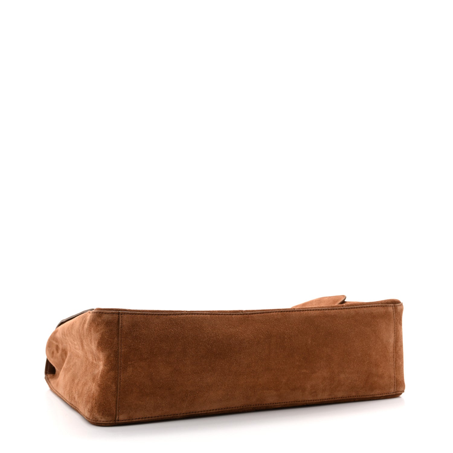 Suede Calfskin Souplissimo Maxi Flap Camel