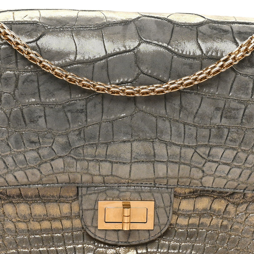 Metallic Alligator 2.55 Reissue 226 Flap Gold