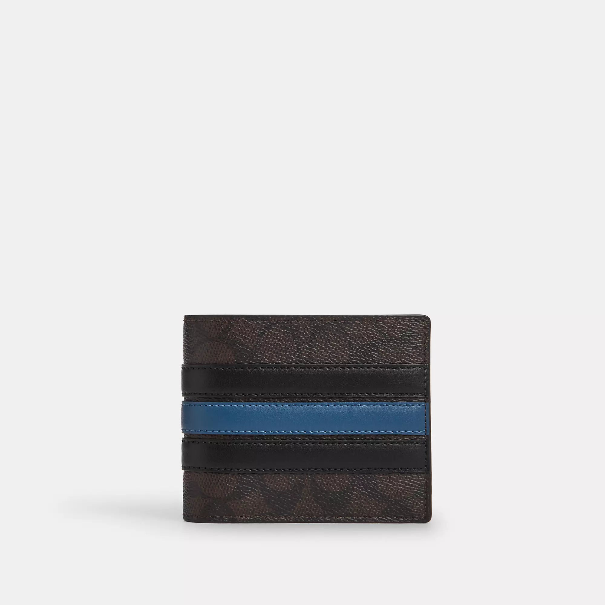Coach Outlet 3 In 1 Wallet In Signature Canvas With Varsity Stripe