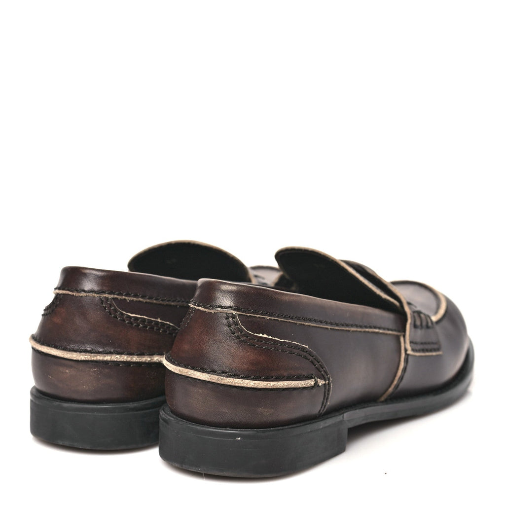 Spazzolato Penny Loafer 39 Ebony