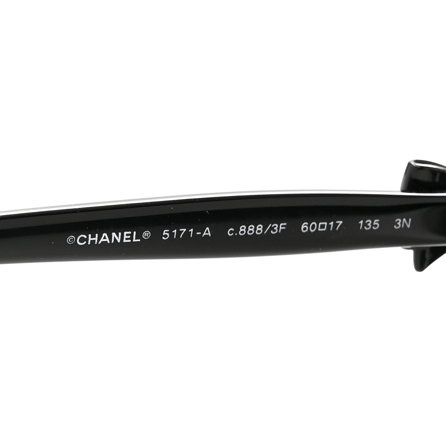Acetate CC Bow Sunglasses 5171-A Black
