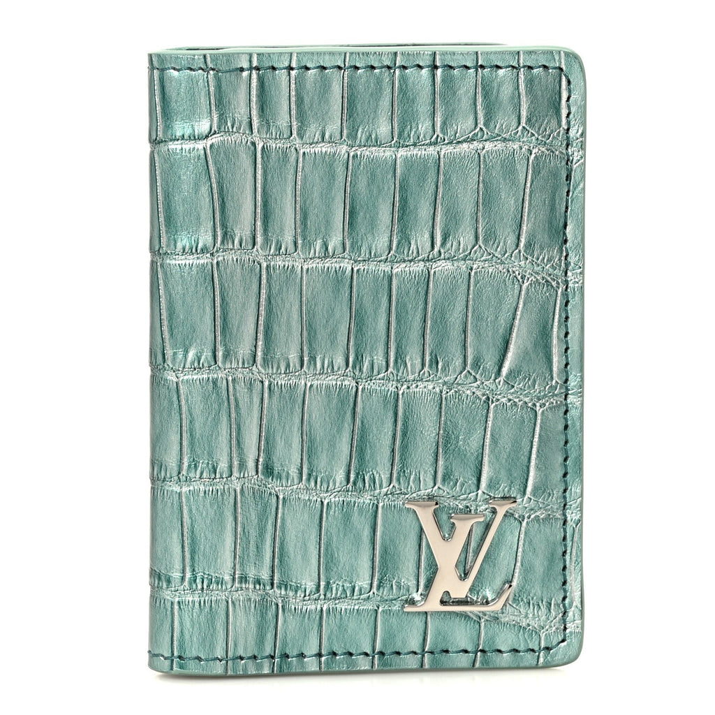 Crocodile Pocket Organizer Bleu Pool