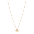 18K Yellow Gold Diamond Bouton de Camelia Pendant Necklace